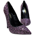 Фиолетовые туфли с блестками YSL 8641