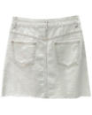 Белая джинсовая юбка с надписями JIL SANDER 26711
