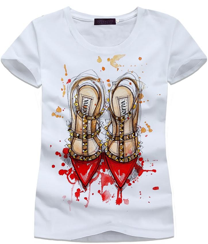 Футболка Glazur "Valentino shoes" 4189 Футболка Glazur "Valentino shoes" 4189