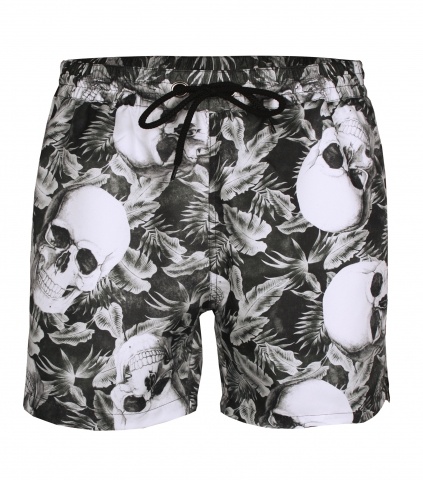 Шорты пляжные мужские KRUTYAKOV "TROPICAL LEAF SKULL" 4362 Шорты пляжные мужские KRUTYAKOV "TROPICAL LEAF SKULL" 4362