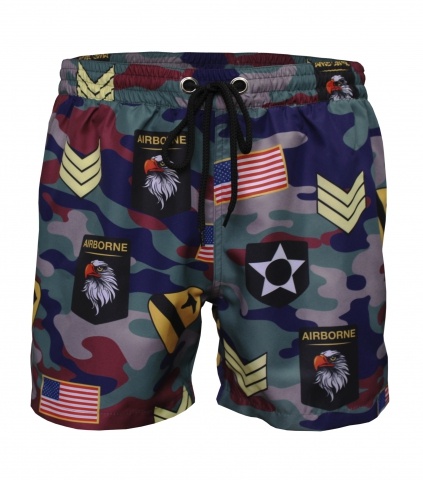Шорты пляжные мужские KRUTYAKOV "USA ARMY" 4363 Шорты пляжные мужские KRUTYAKOV "USA ARMY" 4363