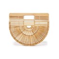 Плетеная бамбуковая сумка-полумесяц 13845
