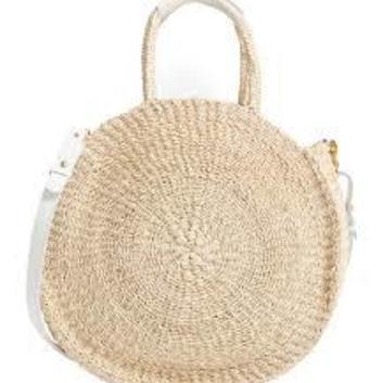 Плетеная круглая сумка 13939