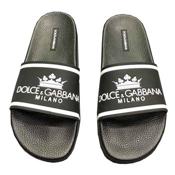 Черные шлепанцы ​Dolce&Gabbana 8360