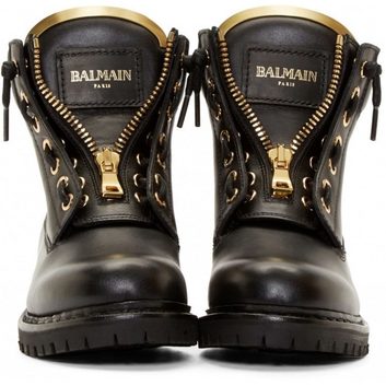 Черные сапоги от Balmain 11690-1