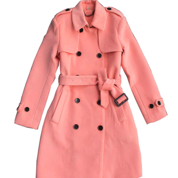 Шерстяное розовое пальто 11697