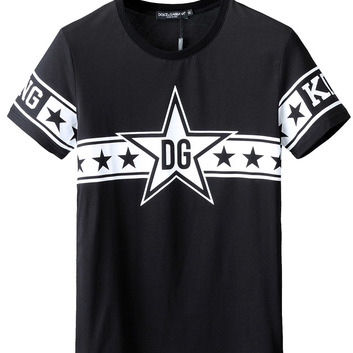 Черная футболка “King” Dolce&Gabbana 9720