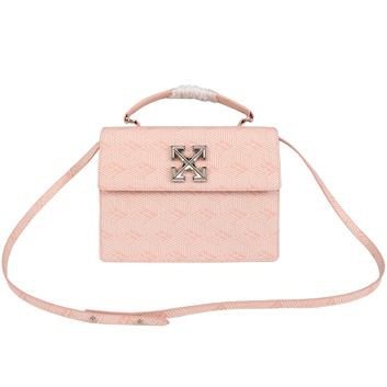 Розовая кожаная сумка Off-White 25452
