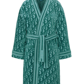 Махровый банный халат с принтом Dior 27221