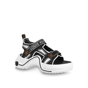 Черно-белые сандалии Louis Vuitton 28796-1