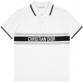 Белая футболка поло унисекс Dior 30855