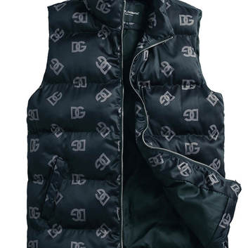 Пуховая жилетка с принтами Dolce & Gabbana 31922