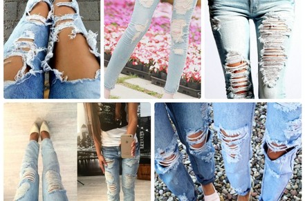 Рваные джинсы - как сделать свой уникальный образ