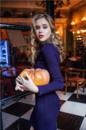 Ангоровое фиолетовое платье Be Trendy! 12501