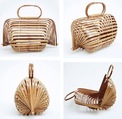 Плетеная бамбуковая сумка 13847