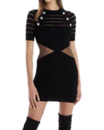 Платье с прозрачными вставками Balmain 15745