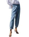Голубые женские джинсы бананы ZARA 15194-1