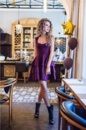Фиолетовое платье Be trendy! 12622