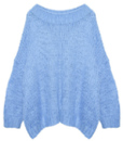 Вязаный свитер с широкой горловиной 14965
