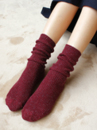 Бордовые носки из люрекса 12628-1