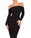 Платье с открытыми плечами Herve Leger 15531-1