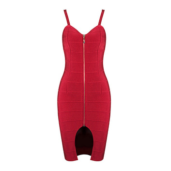 Красное платье Herve leger 12690