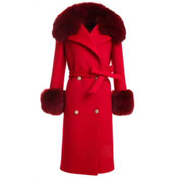 Кашемировое женское пальто 13172