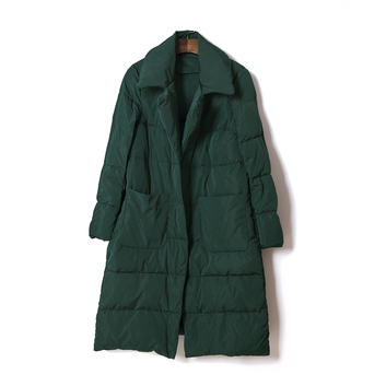 Изумрудное пуховое пальто LV 13283