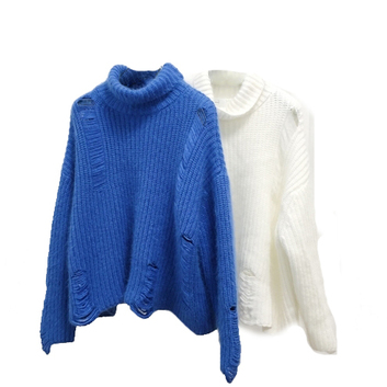 Рваный свитер free-size 13363