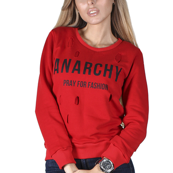 Свитшот женский Krutyakov "ANARCHY" 6341