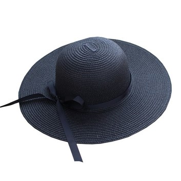Черная широкополая шляпа 14022
