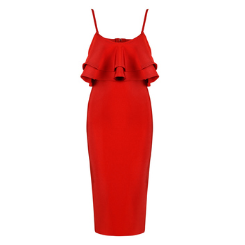 Платье с рюшами Herve Leger 14047