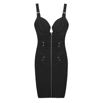 Черное платье Herve Leger 7325