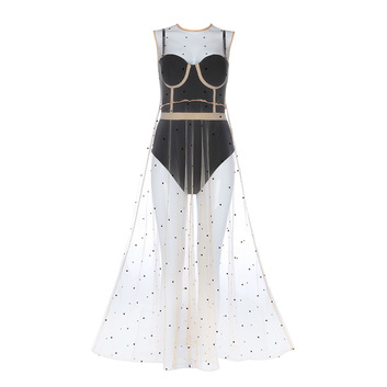 Потрясающее платье в сетку Herve Leger 14567
