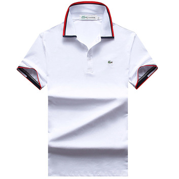 Стильная футболка с воротником Lacoste 8062