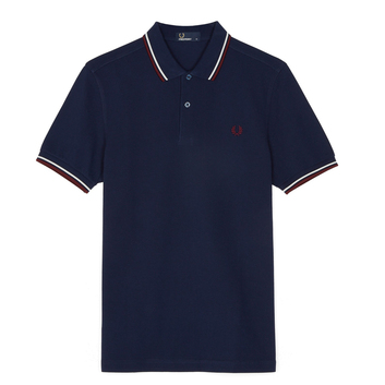 Футболка из хлопка с воротником Fred Perry 8073