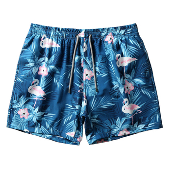 Пляжные шорты "Цветы и фламинго" от Vilebrequin 8094