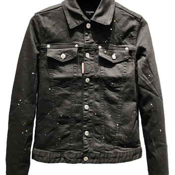 Черная джинсовая куртка Dsquared2 8578