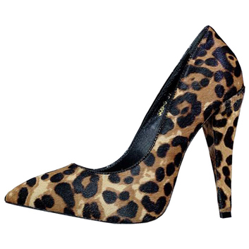 Леопардовые туфли на каблуке YSL 8651
