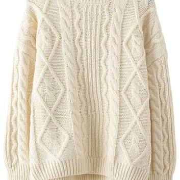 Теплый вязаный свитер 14960