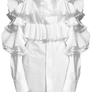 Плиссированная бохо блуза 15074