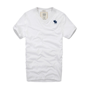 Белая футболка AF с V-образным вырезом 5709-1