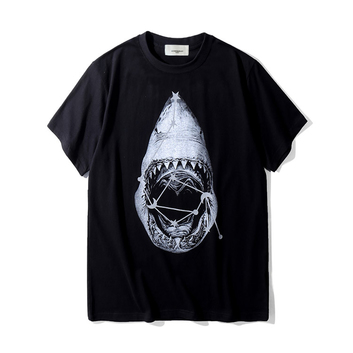Черная футболка Givenchy с акулой 6254-1