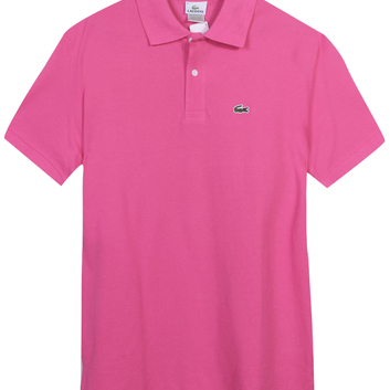 Мужская летняя малиновая футболка Lacoste 2311-3
