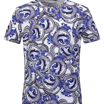 Яркая мужская футболка Versace 5011-1