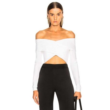 Топ с открытыми плечами Herve Leger 14365-1