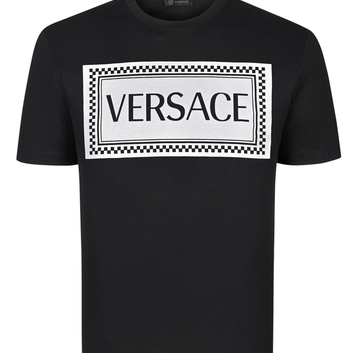 Футболка черная Versace 7462-1