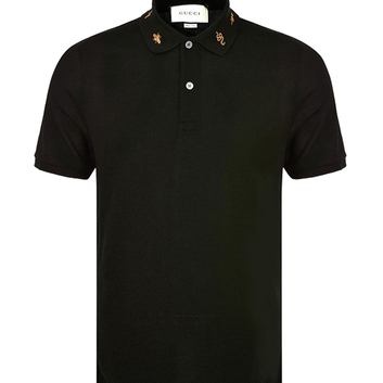 Черная футболка Поло GG 7619-1