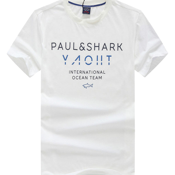 Белая футболка Paul&Shark International Ocean Team 7724-1