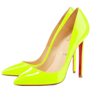 Желтые неоновые туфли Christian Louboutin 10181-1
